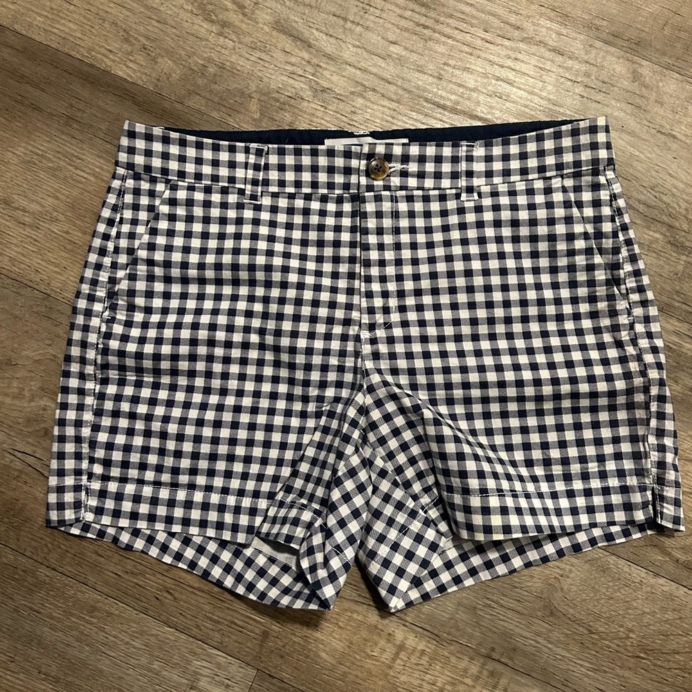 Cute blue and white check shorts